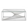 Vivara Coffee Table With Silver Finish Frame