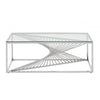 Vivara Coffee Table With Silver Finish Frame