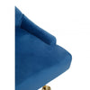 Marcella Blue Velvet Home Office Chair
