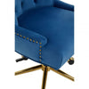 Marcella Blue Velvet Home Office Chair
