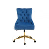 Marcella Blue Velvet Home Office Chair