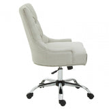 Marcella Natural Velvet Home Office Chair