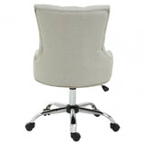 Marcella Natural Velvet Home Office Chair