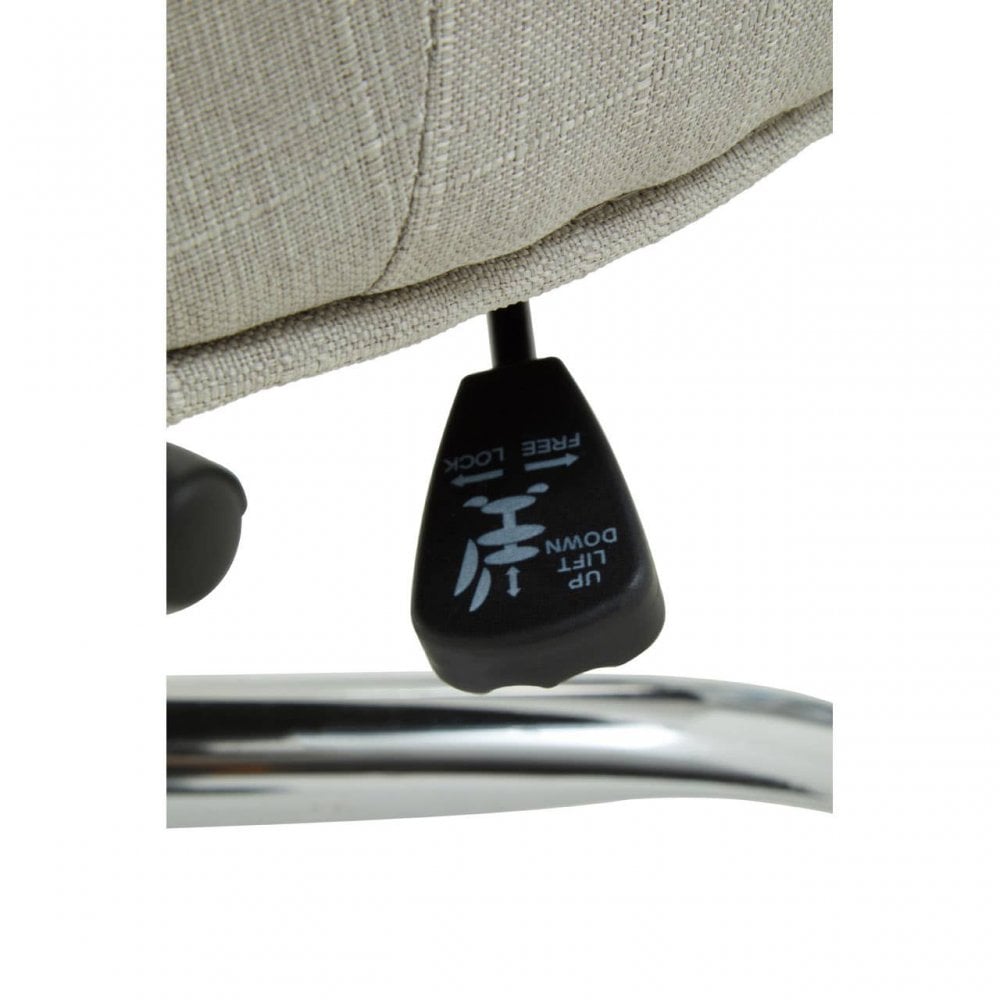 Marcella Natural Velvet Home Office Chair