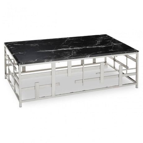 Verona Black Marble Coffee Table