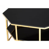 Verrazano Black Tempered Glass Coffee Table