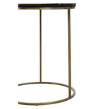 Metis Black And Gold Side Table