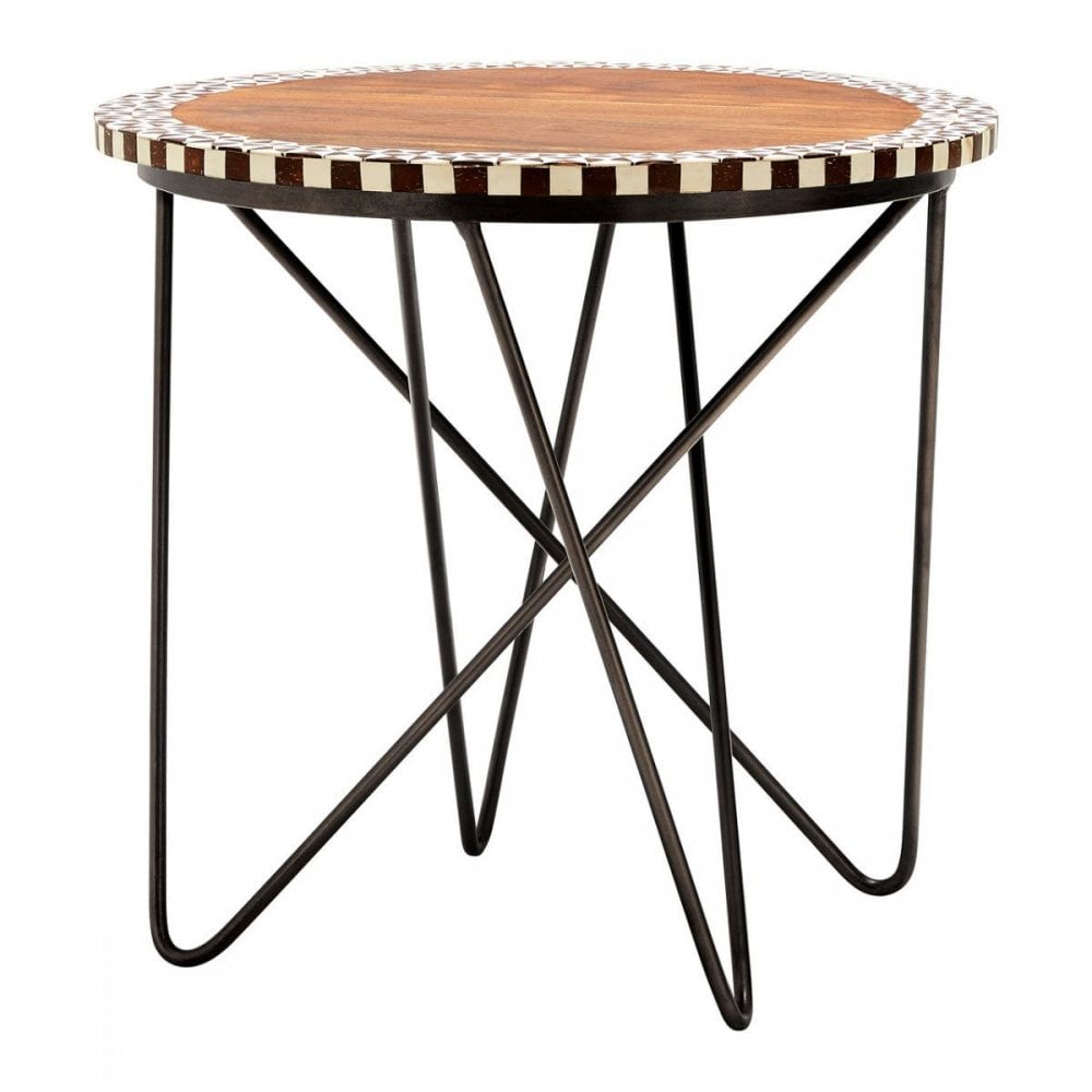 Craft Round Acacia Wood Side Table