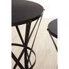 Vento Cross Design Black Tables