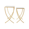 Vento Set Of 2 Bamboo Design Side Tables