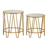 Vento Set Of 2 Hairpin Design Side Tables