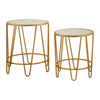 Vento Set Of 2 Hairpin Design Side Tables