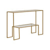 Rialto Gold Finish Console Table