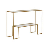 Rialto Gold Finish Console Table