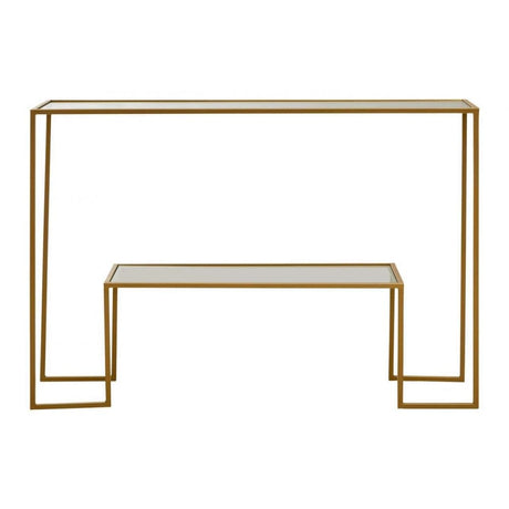 Rialto Gold Finish Console Table