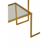 Rialto Gold Finish Console Table
