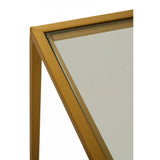 Rialto Gold Finish Console Table