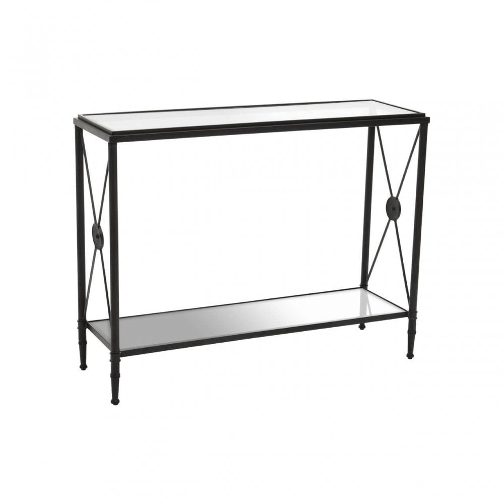 Vertex Console Table With Black Finish Frame