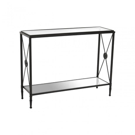Vertex Console Table With Black Finish Frame