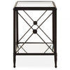 Vertex Square Black Finish Side Table