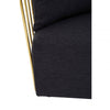 Flora Black Fabric Chair