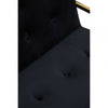 Flora Black Velvet Chair