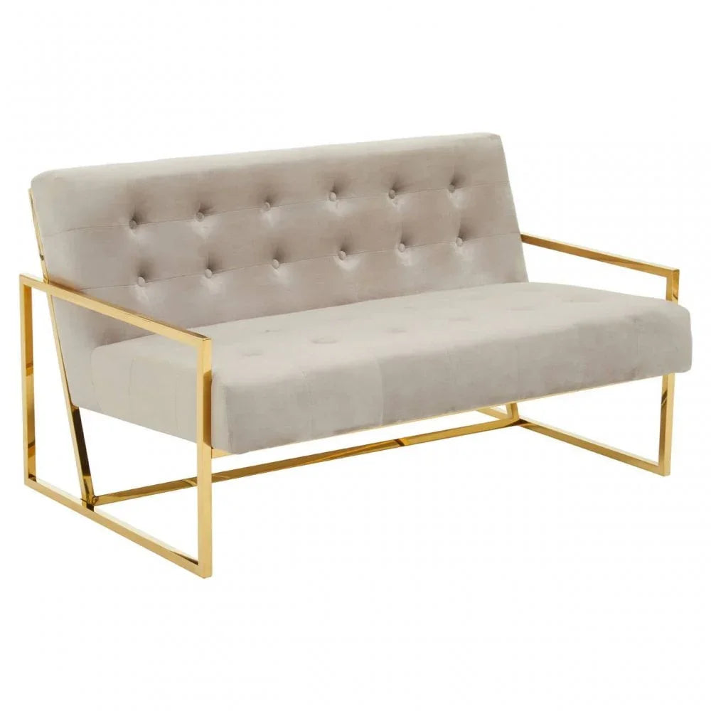 Flora Two Seat Velvet Sofa