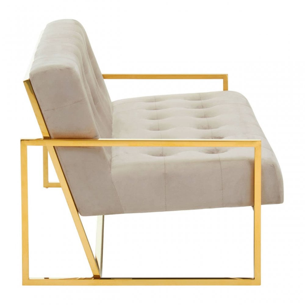 Flora Two Seat Velvet Sofa