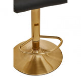 Elara Black And Gold Bar Stool