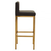 Elara Black Pu Bar Chair