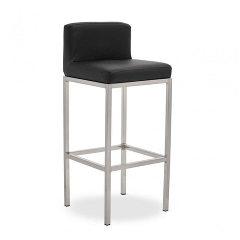 Elara Black Pu Bar Chair