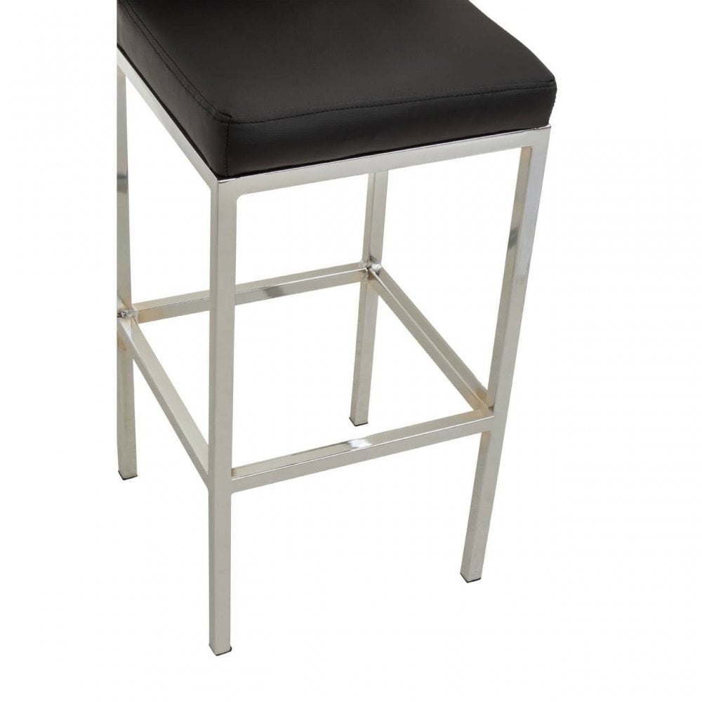Elara Black Pu Bar Chair