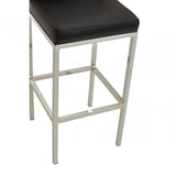 Elara Black Pu Bar Chair
