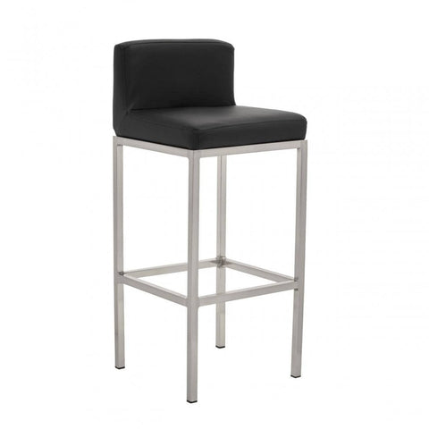 Elara Black Pu Bar Chair