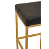Elara Black Pu Bar Stool