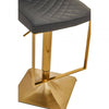 Elara Dark Grey And Square Base Bar Stool