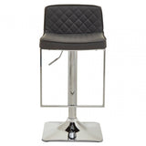 Elara Dark Grey And Square Base Bar Stool