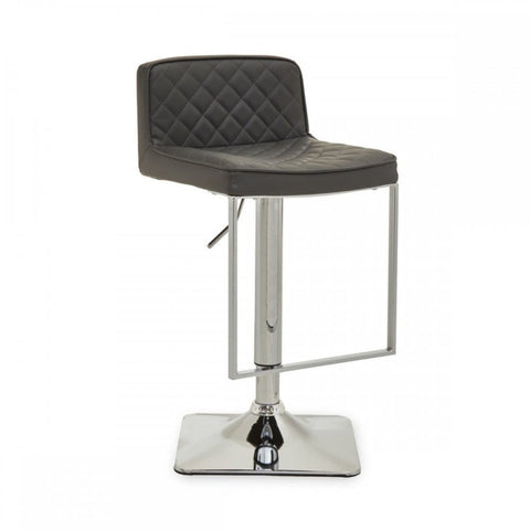 Elara Dark Grey And Square Base Bar Stool
