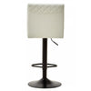 Elara High Back White Leather Effect Bar Chair