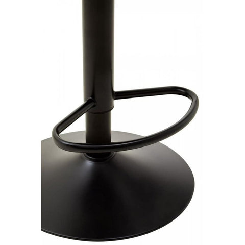 Elara High Back White Leather Effect Bar Chair