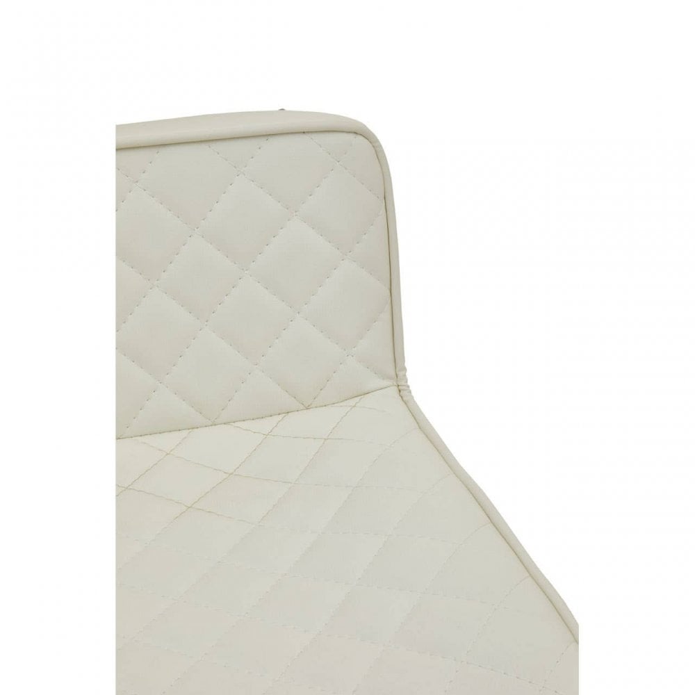 Elara White And Gold Bar Stool