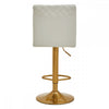 Elara White And Gold Bar Stool