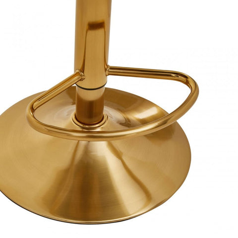 Elara White And Gold Bar Stool