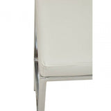Elara White Pu Bar Chair