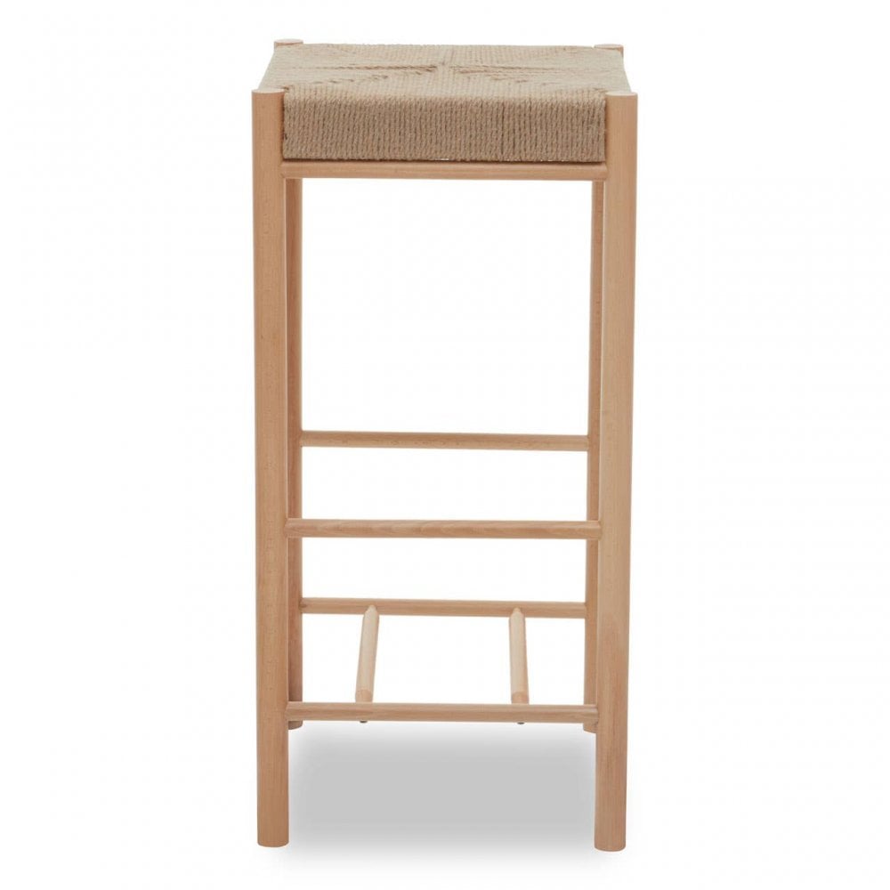 Java Natural Wood Bar Stool
