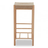 Java Natural Wood Bar Stool