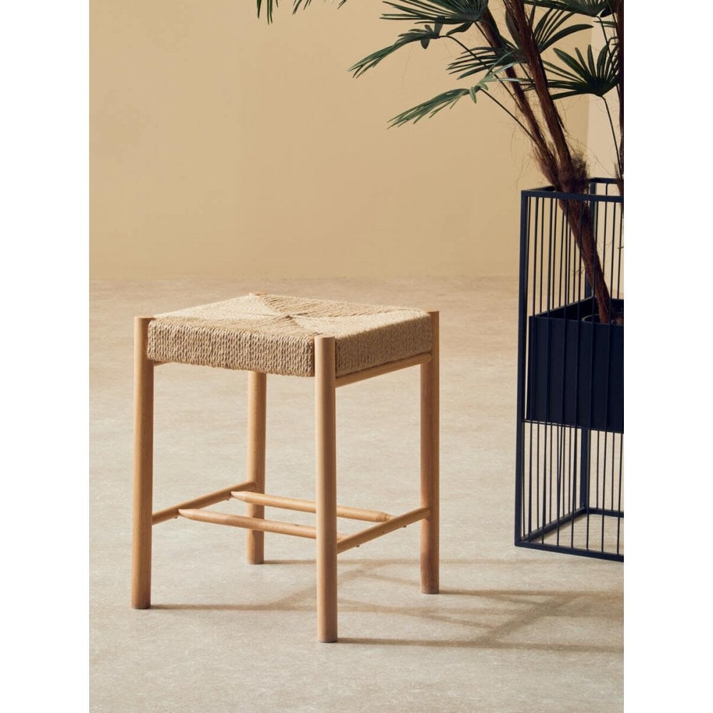 Java Natural Wood Stool