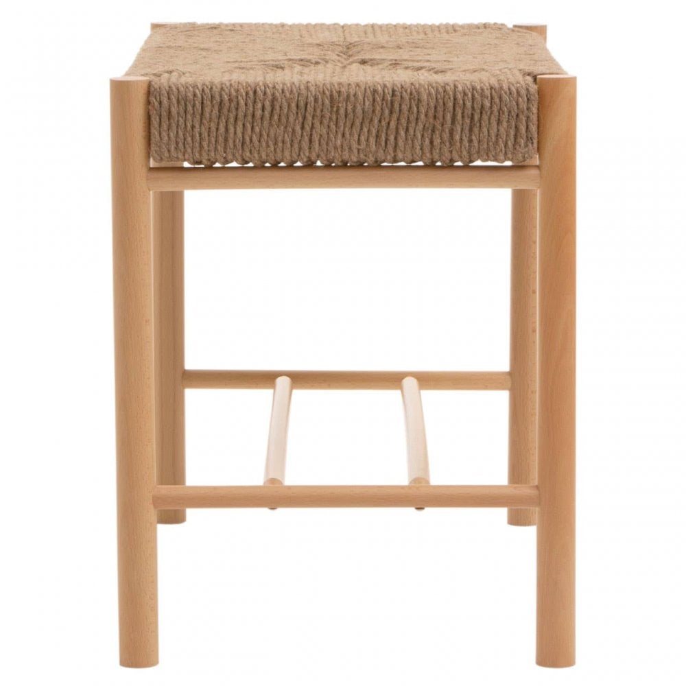 Java Small Natural Wood Bench