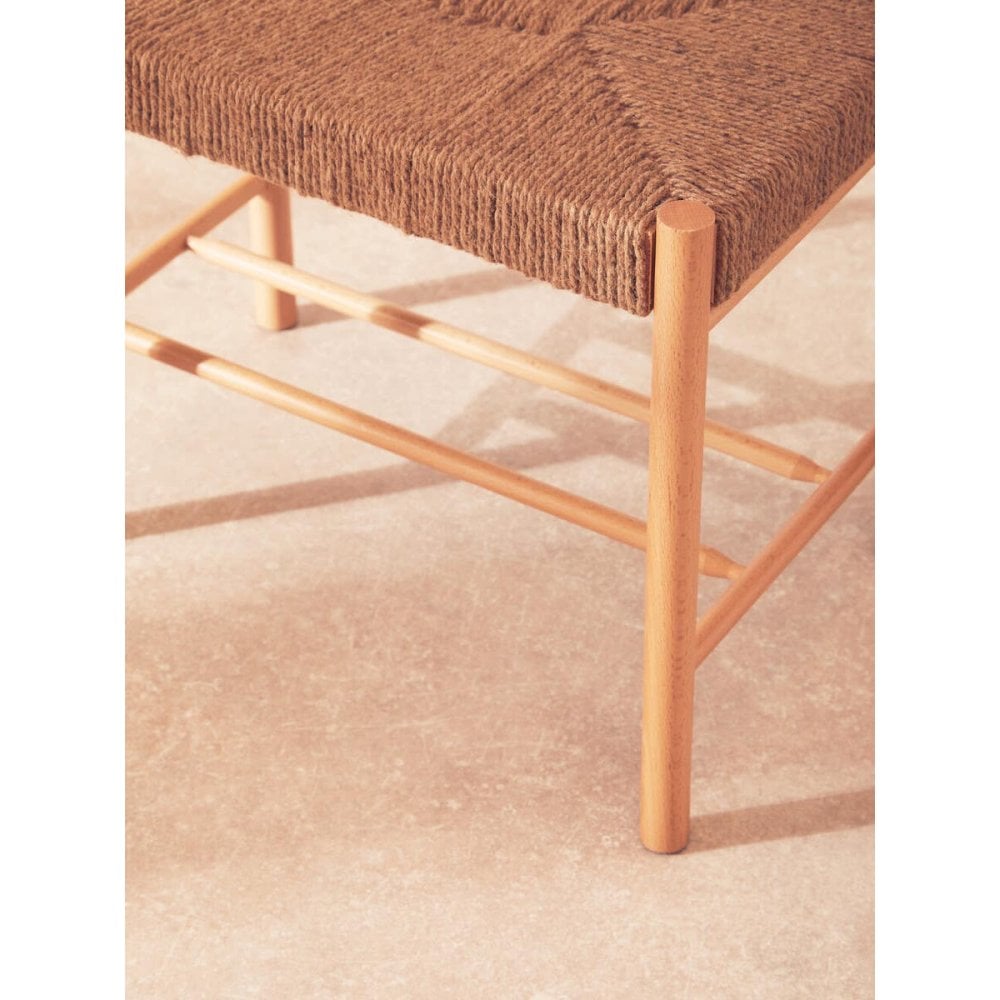 Java Small Natural Wood Bench