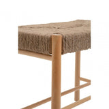 Java Small Natural Wood Bench